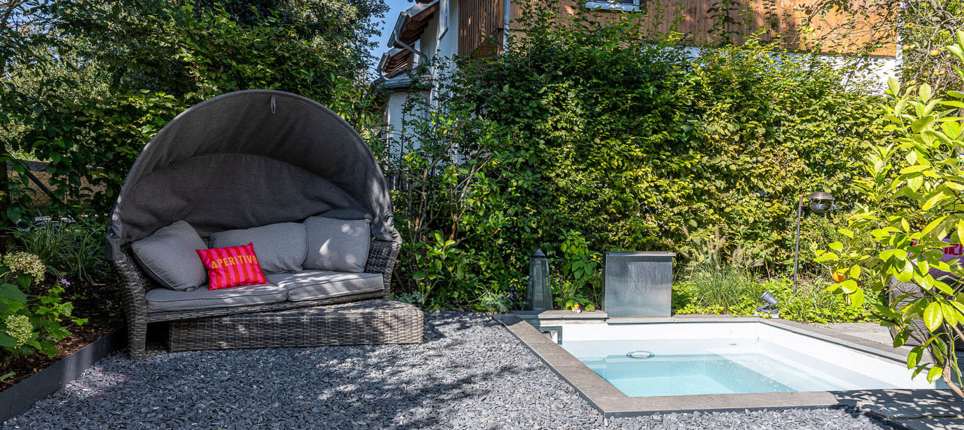 kleiner Wohngarten in München